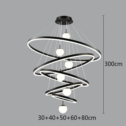 Modern home decor led lights pendant light lamps forstaircase Chandeliers for living room hanging light indoor lighting