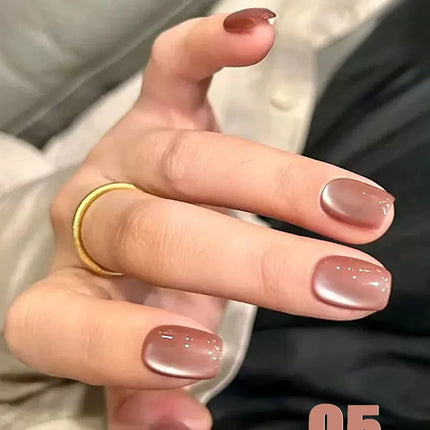 12ml 1-21pcs 2026 New Brown Gold Glass Bead Cat Eye Gel Nail Polish Black Red Magnet Cat Eye Gel Polish Gold Nails Nail Art