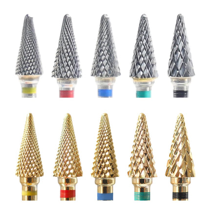Nail Drill Bits Carbide Large Cone Electric Milling Cutter Gel Polish Remover Grinding Tools DIY Accessories Supplies