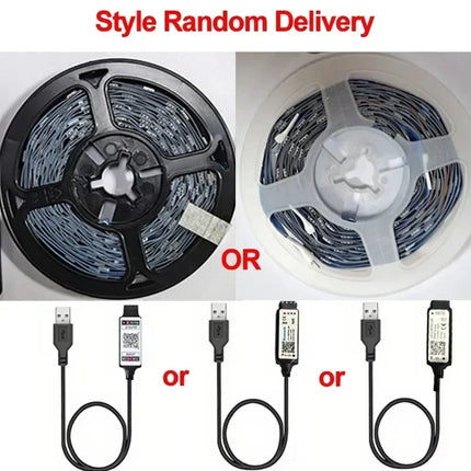 USB LED Strip Light DIY RGB Light Strip Flexible TV Backlight Light with App Control LED Light for Room Christmas Decor Lighting