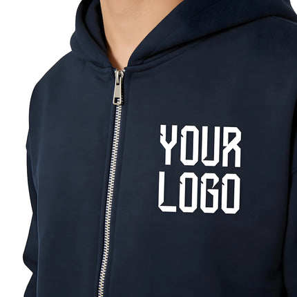 New Fashion Men's and Women's Zipper Hoodie for Spring and Autumn/Winter Casual Hoodie Sportswear Men's Top Solid Color Hoodie M