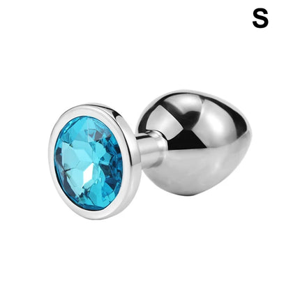 Metal Anal Plug Butt Diamond Plug Sexy Toy Gem Base Beginner Butt SM Toys For Women Men Couples Adult Game Anal Adult Products