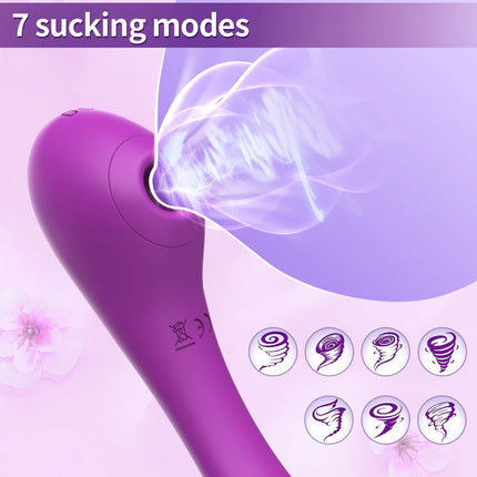 Clitoral Sucking Vibrators 2 IN 1 Adjustable G Spot Clit Clitoris Sucker For Women Dual Stimulation Sex Toys Goods for Adults 18