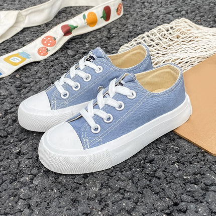 5058Fashionable Spring and Autumn Breathable Children's Canvas Shoes Soft Sole Boys and Girls' Shoes Versatile Children's Cloth