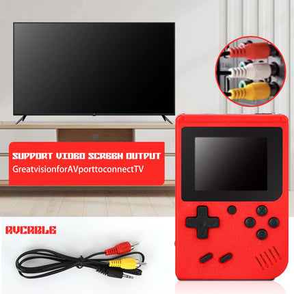 Classic Retro Video Pocket Games Console Lcd Screen Built-in 400 Handheld Portable Mini Game Player for Boy Christmas Gift
