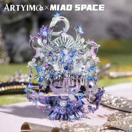 ARTYIMO X MIAO SPACEMiao Ethnic Cat 3D Metal Puzzle DIY Educational Desktop Decor Stress Relief Gift for Her Birthday