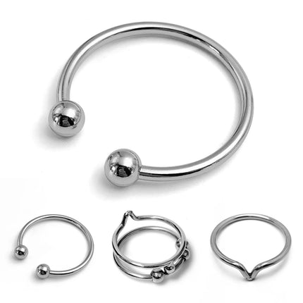 3 Style Penis Ring 5 Size Metal penis delay ring glans ring penis delay ring Male adult sex toys couple flirting products
