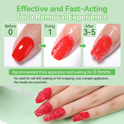 BORN PRETTY 15ml Quick Magic Remover Nail Gel Polish Safe Formula Faster Remove Semi Permanent Varnish Polish Cancel Glue