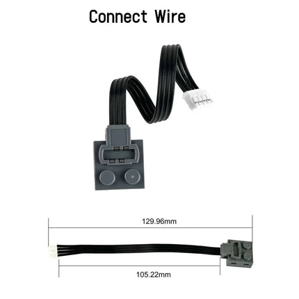 MOC Rechargeable 9V Battery Box Power Output Support M/L/XL Motor Forward/Reverse Control Compatible with Legoeds Building Block