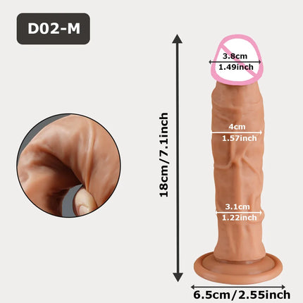 New Realistic Sex Toy Silicone Dildo for Women G-Spot Penis Anal Vagina Masturbator Dildo with Suction Cup Cock Gode buttplug