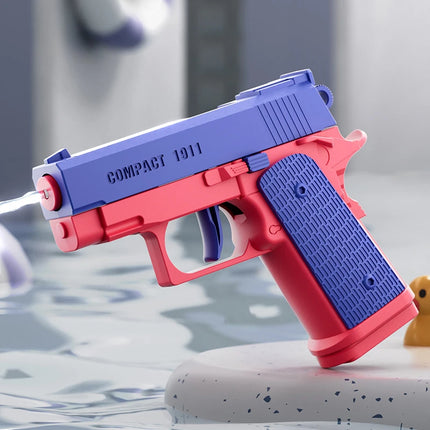 Kids Mechanical Continuous Firing Water Gun Toys High Pressure Mini Pistol Water Guns for Baby Fun Summer Outdoor Beach Pool Toy