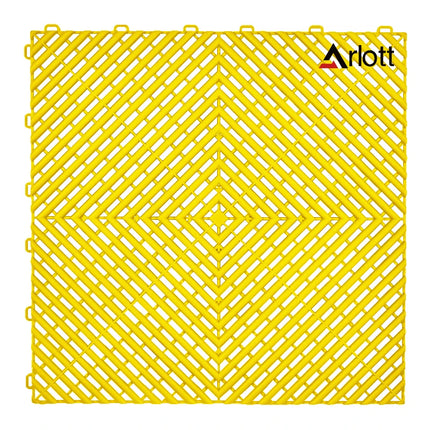 Automotive Modular Floor Plastic Interlocking Garage Floor Tiles Click Locked Hollow Drainage Car Wash Mat,40x40CM