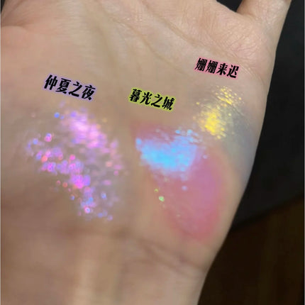 Sheeneffect Monochrome Eyeshadow Chameleon Glitter Shimmer Eye Shadow Highgloss Long Lasting Eye Makeup