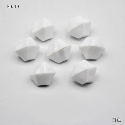 100Pcs Acrylic Stones Crystal Ice Cubes Decor Vase Filler Pebble Aquarium Fish Tank Accessories DIYJewelry Decoration 6*9mm