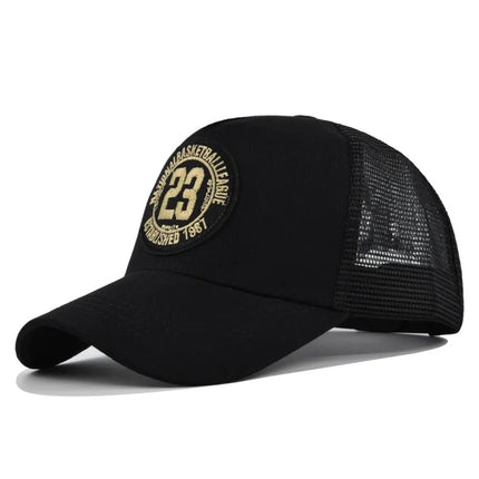 Summer Mesh Personality Sticker Embroidery Baseball Cap for Men Women Trucker Mesh Hat Outdoor Sports Running hat