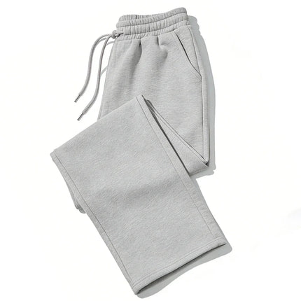 Mens Sweatpants Straight Fit Joggers for Sports and Streetwear Loose Oversized Casual Pant Drawstring Multi-pocket Men Long Pant