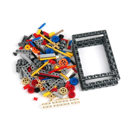 135PCS MOC Ultra-compact 8+N+R-Speed Sequential Model Building Blocks Gears Speed Transmission Gearbox Technical Bricks DIY Toys
