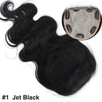 Jet Black / 12x13cm / 18inches|Middle Part