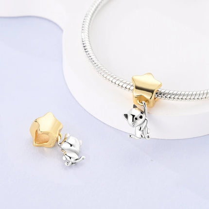 Original Charms Beads 925 Sterling Silver Golden Leopard Firefly Butterfly Hot Air Balloon Beads Fit DIY Bracelet Fine Jewelry