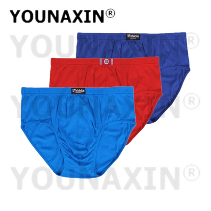 3 Pcs Big Size Briefs Large Underwear Men Underpants Cotton Breathable Panties Undies Knickers XL 2XL 3XL 4XL 5XL 6XL 7XL 8XL