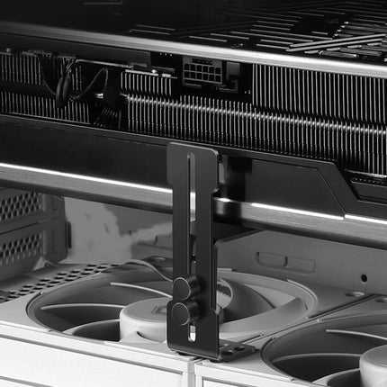 RGEEK 12cm GPU Support Frame Stainless Steel for Desktop Fan Position Graphics Card Holder Prevent Sagging for RTX 3090 4090