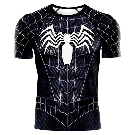 2025 Summer Trendy Men's T-shirt Cartoon Spider Man Role Playing T-shirt Men's Top Halloween Costume