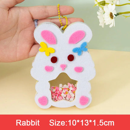 Creative Sequin Shaker Halloween Animal Pendant Handmade Craft Material Kits Kindergarten Kids Practice Ability Learning Toys