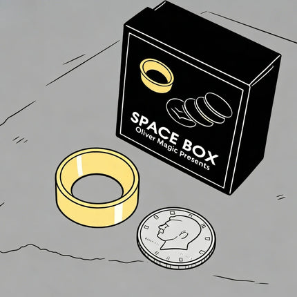 Space Box 2.0 by Oliver Magic Tricks Coin Appear Vanish Magician Close Up Illusion Gimmick Props Mentalism Funny Magica Cylinder