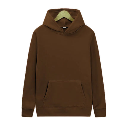 Men's solid-color hooded sweater a loose and breathable brand hooded fashion streetwear for men