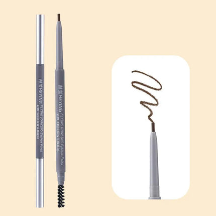 Ultra Fine Double Ended Eyebrow Pencil Waterproof Sweatproof Long Lasting Natural Hair Like Strokes Beginner Friendly with Brush