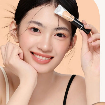Foreverkey Concealer Cream Liquid Foundation For Dark Eye Circles Pimple Mark Waterproof Longlasting Smooth Makeup 10g