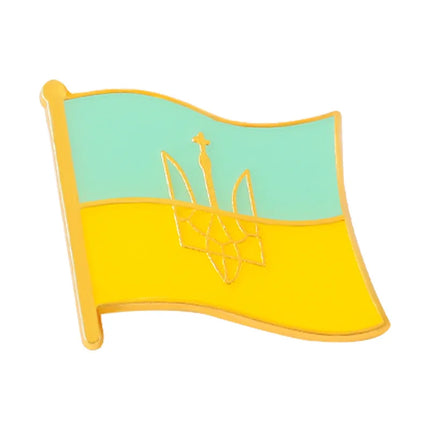 Russia Flag Enamel Pins Custom Brooches Simple Lapel Badges Peace and Love Jewelry Gift for Friends