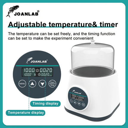 JOANLAB Water Bath Laboratory Constant Temperature Digital Display Heater Thermostat Tank Anti-dry Burning 100℃ 2L 110/220V