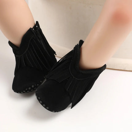 Fashionable Tassel Baby Boots Autumn Winter Casual Comfortable Shoes for Boys And Girls 0-18 Months Walking Shoes