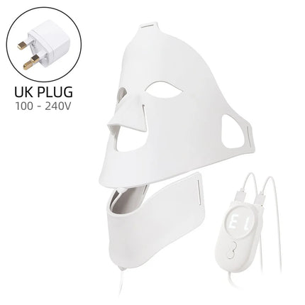 Face Neck Silicone LED Mask LED Light 7 Colors Photon Red Light Therapy Flexible Facial Beauty Mask Skin Care Anti-Ance