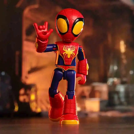 In Stock Genuine Blokees Marvel Spidey Amazing Friend Spider-Man Miles Ant-Man Anime Figure Action Figure Collection Toys Model