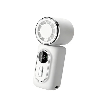 Mini Fan Handheld Small Portable Fan Cooling Turbo 5 Speeds 3000mAh LED Display 180° Rotatable Clip Type-C Rechargeable Fans New