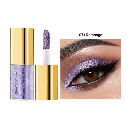 Pearly Liquid Eyeshadow Makeup Natural Smokey Silver Shimmer Glitter Diamond Shadows for Eyelids Waterproof Beauty Highlighter