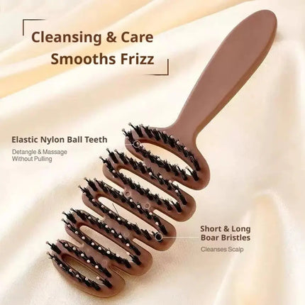 Hairdressing Massage Comb Curly Hairbrush Boar Bristle Paddle Hair Brush Anti Static Comb  Salon Hair Styling Tools Makeup Tools