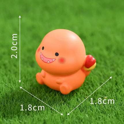 6-piece Mini Pok É Mon Resin Doll Set - Cute Pikachu DIY Car Dashboard and Desktop Decoration, Fan Collectible Toys