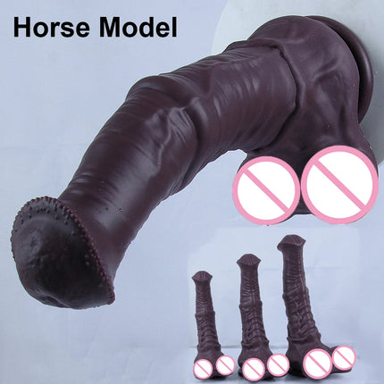 S/M/L Huge Horse Dildo Realistic Animal Penis High Simulation Sex Toys With Suction Cup Anal Plug for Adults Masturbation Orgasm