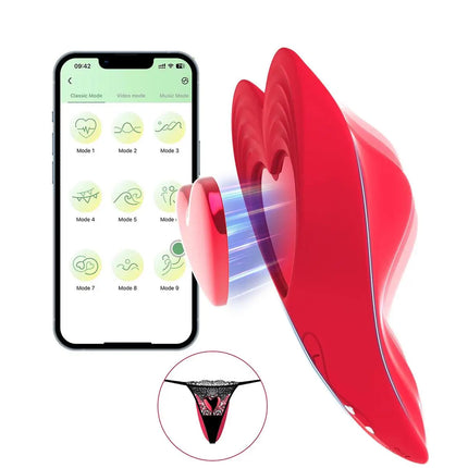 Sex Toys Wearable Panty Vibrator With Magnetic Clip App Control Butterfly Vibrator Portable Invisible Dildo Adult For Women 18+