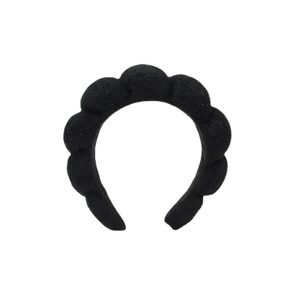Women Girls Sponge Co Spa Makeup Bubble Terry Cloth Headband Puffy Retro Hair Bands Soft Hairband Headwear