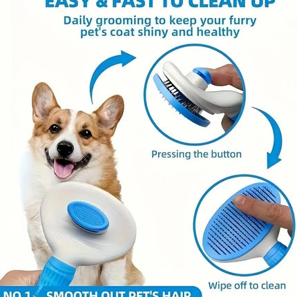 Self-Cleaning Pet Slicker Brush One-Click Cat Dog Hair Remover Professional Grooming Comb for Long/Short Fur Pets Supplies