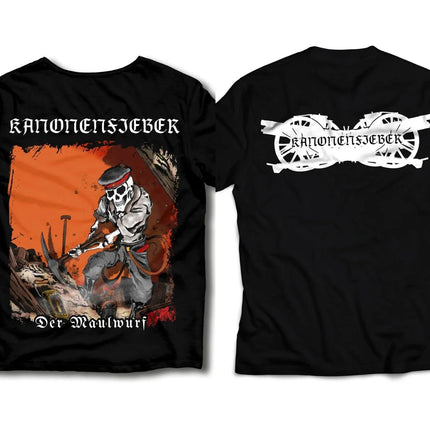 Rock Punk Tops Gothic Dark Heavy Metal T-shirt Kanonenfieber Pirnt Oversized Casual Cotton Streetwear Female Male Clothes Unisex