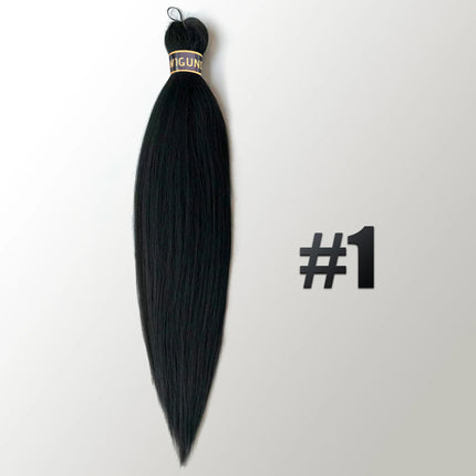 EZ Pre-stretched Braiding Hair Ombre Professional Easy Crochet Braid Hair 26 Inch 90g Hot Water Setting Synthetic Crochet Hair