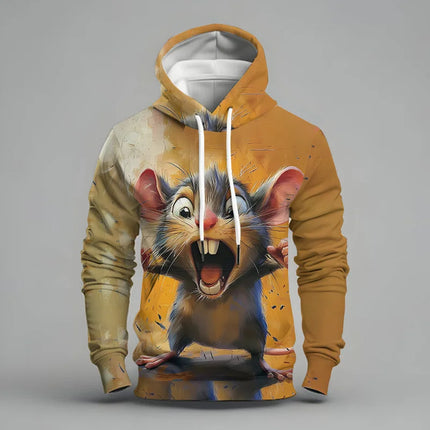 Funny Animal Pattern Hoodies 3D Print Men Women Hooded Sweatshirts Y2k Pullovers Tracksuit Male Top Clothing hoodies for man