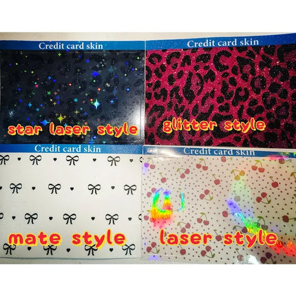 Anime Cartoon Diy Stickers Skin Film Ptcg Japanese Eevee Mewtwo Fashion Figure Debit Credit Bus Bank Visa Card Laser Decal Decor