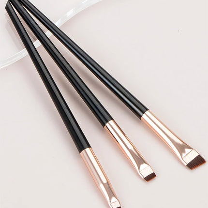 3pcs Makeup Brush Set,Blade eyeliner brush fine oblique head eyebrow brush outline eyeliner ultra-thin eye shadow brush makeup b