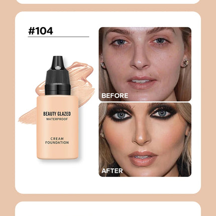 Flawless All Day: 9 Color Waterproof Concealer Foundation For Women Makeup Full Coverage Long Lasting Moisturizing